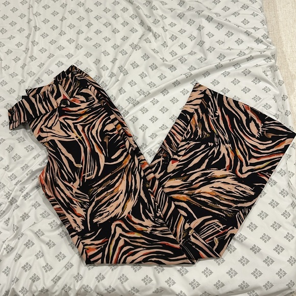 Tiger mist - button front flare zebra pants - Picture 3 of 3